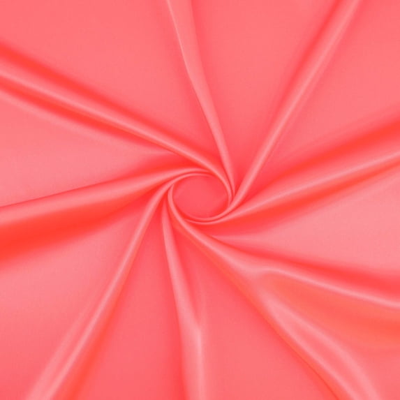Zelouf Charmeuse Satin , Sewing, DIY, Crafts Fabric by the Yard, Neon Pink Glow, 5 Yard