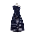 thumbnail image 1 of Zelouf Chenille Stripe Organza  , Sewing, DIY, Crafts Fabric by the Yard, Navy, 20 Yard, 1 of 2