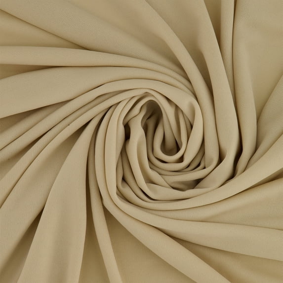 Zelouf Filament Matte Jersey , Sewing, DIY, Crafts Fabric by the Yard, Champagne, 5 Yard