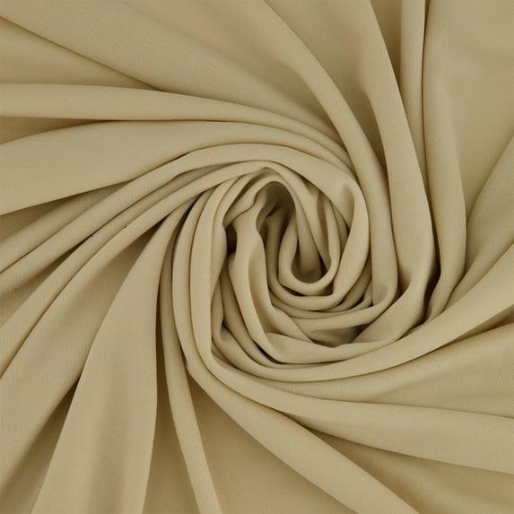 Zelouf Filament Matte Jersey , Sewing, DIY, Crafts Fabric by the Yard, Champagne, 7 Yard