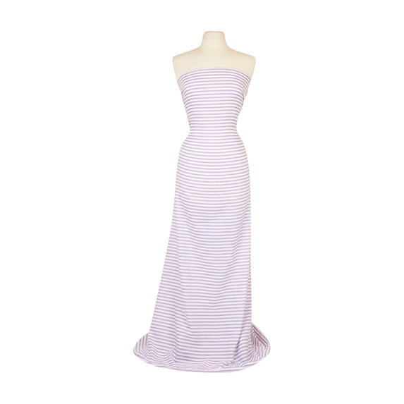 Zelouf Chloe Stripe Seersucker Yarn Dye , Sewing, DIY, Crafts Fabric by the Yard, Lilac/white, 1 Yard