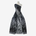 thumbnail image 1 of Zelouf Christina Abstract Glitter Sequin Mesh  , Sewing, DIY, Crafts Fabric by the Yard, Black/black, 7 Yard, 1 of 2