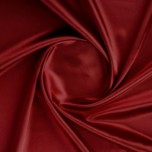 Zelouf Classic Satin Charmeuse, Sewing, DIY, Crafts Fabric by the Yard, Scarlet Red, 3 Yard