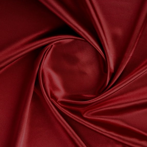 Zelouf Classic Satin Charmeuse, Sewing, DIY, Crafts Fabric by the Yard, Scarlet Red, 5 Yard