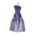 thumbnail image 1 of Zelouf Cloy Flocked Dot W/glitter On Mesh  , Sewing, DIY, Crafts Fabric by the Yard, Royal/royal/sil, 5 Yard, 1 of 2