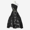 thumbnail image 1 of Zelouf Coco Floral Lace W/sequins  , Sewing, DIY, Crafts Fabric by the Yard, Black/blk, 3 Yard, 1 of 2