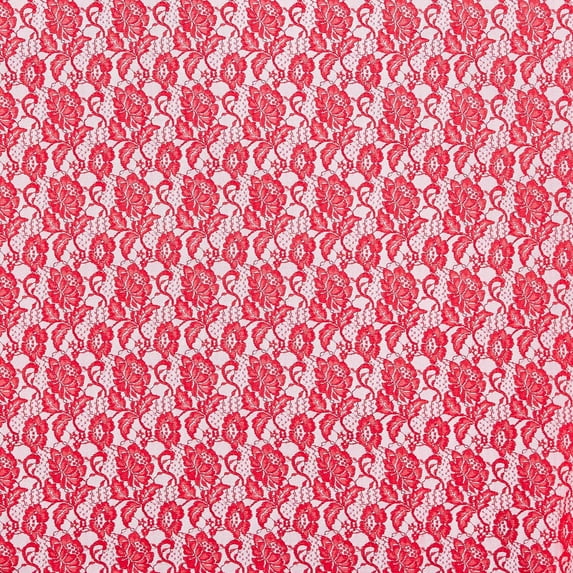 Zelouf Cool Breeze Lace , Sewing, DIY, Crafts Fabric by the Yard, Cherry Bliss, 5 Yard