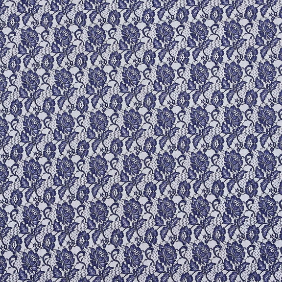 Zelouf Cool Breeze Lace , Sewing, DIY, Crafts Fabric by the Yard, Navy Bliss, 3 Yard
