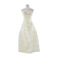 thumbnail image 1 of Zelouf Cord & Tape On Tulle  , Sewing, DIY, Crafts Fabric by the Yard, Yellow/ivory/si, 5 Yard, 1 of 2