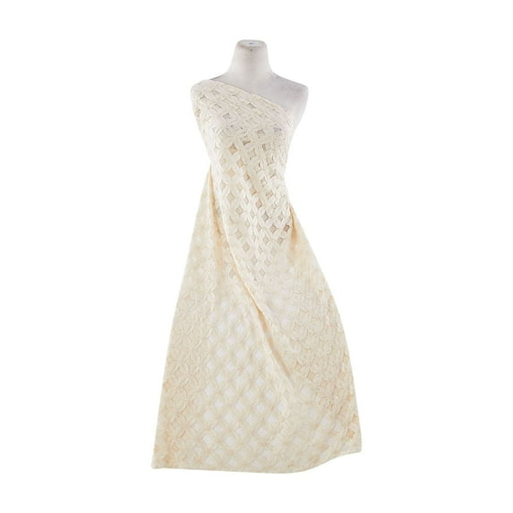 Zelouf Cotton Nylon Lace , Sewing, DIY, Crafts Fabric by the Yard, 211 Ivory, 7 Yard