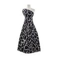 thumbnail image 1 of Zelouf Cow Print On Charmeuse  , Sewing, DIY, Crafts Fabric by the Yard, Black/white, 1 Yard, 1 of 2