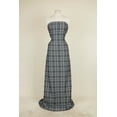 thumbnail image 1 of Zelouf Cynthia Plaid Jacquard Knit  , Sewing, DIY, Crafts Fabric by the Yard, Black/silver, 7 Yard, 1 of 2