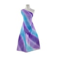thumbnail image 1 of Zelouf Daisy 2-Tone Glitter & Bias Ombre On Mjc  , Sewing, DIY, Crafts Fabric by the Yard, Purple/turq, 1 Yard, 1 of 2