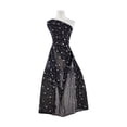 thumbnail image 1 of Zelouf Daisy Glitter On Mjc  , Sewing, DIY, Crafts Fabric by the Yard, Black/gunmetal, 1 Yard, 1 of 2