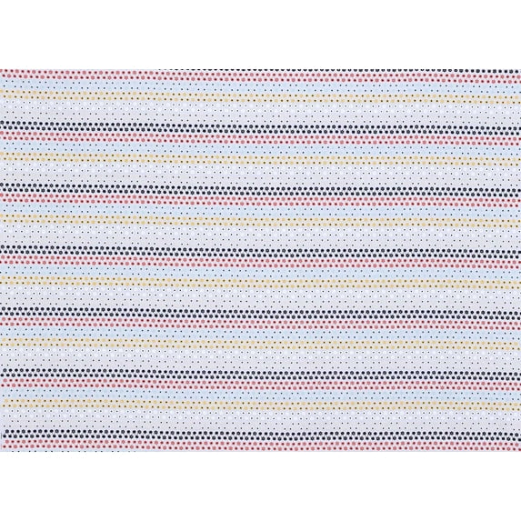 Zelouf Daisy Multi Color Embroidery Eyelet , Sewing, DIY, Crafts Fabric by the Yard, White Multi, 5 Yard