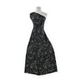 thumbnail image 1 of Zelouf Daisy Print  , Sewing, DIY, Crafts Fabric by the Yard, Black/ivory, 20 Yard, 1 of 2
