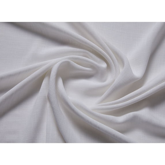 Zelouf Dakota Rayon Linen , Sewing, DIY, Crafts Fabric by the Yard, 112 Ivory, 1 Yard