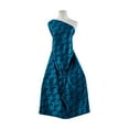 thumbnail image 1 of Zelouf Danielle St Satin With Flocked  , Sewing, DIY, Crafts Fabric by the Yard, Teal Palace, 10 Yard, 1 of 2