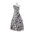 thumbnail image 1 of Zelouf Danielle Stretch Satin Print  , Sewing, DIY, Crafts Fabric by the Yard, 109 Ivy/grey, 3 Yard, 1 of 2