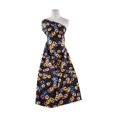 thumbnail image 1 of Zelouf Danielle Stretch Satin Print  , Sewing, DIY, Crafts Fabric by the Yard, 359 Fush/yellow, 50 Yard, 1 of 2
