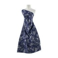 thumbnail image 1 of Zelouf Danielle Stretch Satin W/foil Print  , Sewing, DIY, Crafts Fabric by the Yard, 404 M.night/sil, 5 Yard, 1 of 2