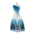 thumbnail image 1 of Zelouf Dbl Brdr Dot Flock W/mixed Glttr On Dbl Ombre Tulle  , Sewing, DIY, Crafts Fabric by the Yard, Wht/turq, 7 Yard, 1 of 2