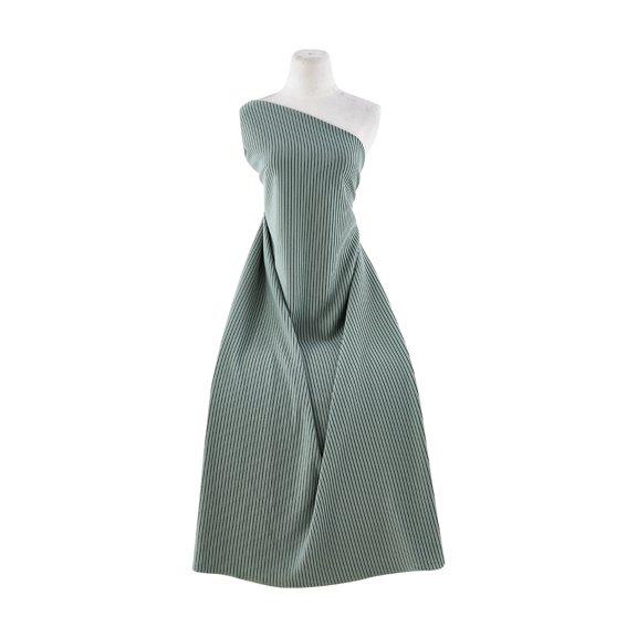 Zelouf Dbl Face Kima Stripe , Sewing, DIY, Crafts Fabric by the Yard, 797 Moss/blk, 3 Yard