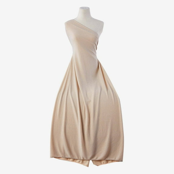 Zelouf Diagonal Metallic Knit , Sewing, DIY, Crafts Fabric by the Yard, Petal/silver, 10 Yard