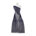 thumbnail image 1 of Zelouf Diamond Lace  , Sewing, DIY, Crafts Fabric by the Yard, Navy, 3 Yard, 1 of 2