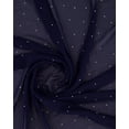 thumbnail image 1 of Zelouf Diana Scattered Rhinestones On Georgette  , Sewing, DIY, Crafts Fabric by the Yard, Navy/silver, 7 Yard, 1 of 2