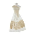 thumbnail image 1 of Zelouf Double Border Dot Glitter On Tulle  , Sewing, DIY, Crafts Fabric by the Yard, Ivory/gold, 5 Yard, 1 of 2