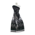 thumbnail image 1 of Zelouf Double Border Flock W/etched Glitter On Tulle  , Sewing, DIY, Crafts Fabric by the Yard, Blk/blk/mint, 3 Yard, 1 of 2