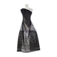 thumbnail image 1 of Zelouf Double Border Stem Flower Flocked On Pin Dot Tulle  , Sewing, DIY, Crafts Fabric by the Yard, Black/black, 50 Yard, 1 of 2