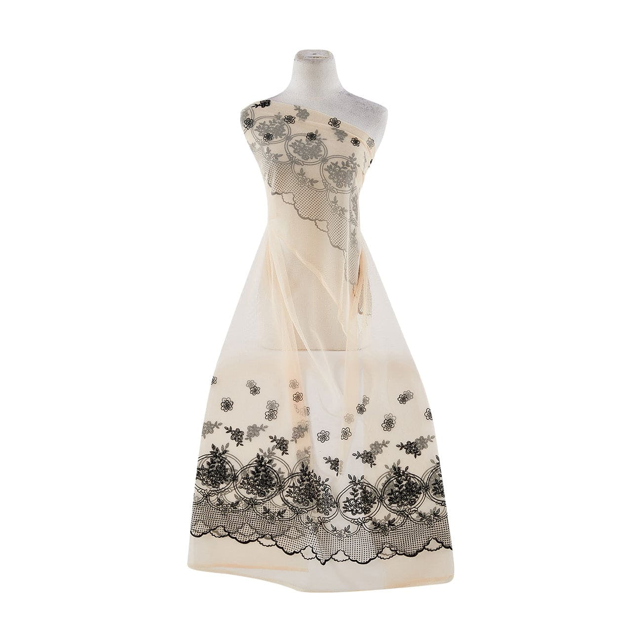 Zelouf Double Floral Medallion Flock W/ Mixed Glitter , Sewing, DIY ...