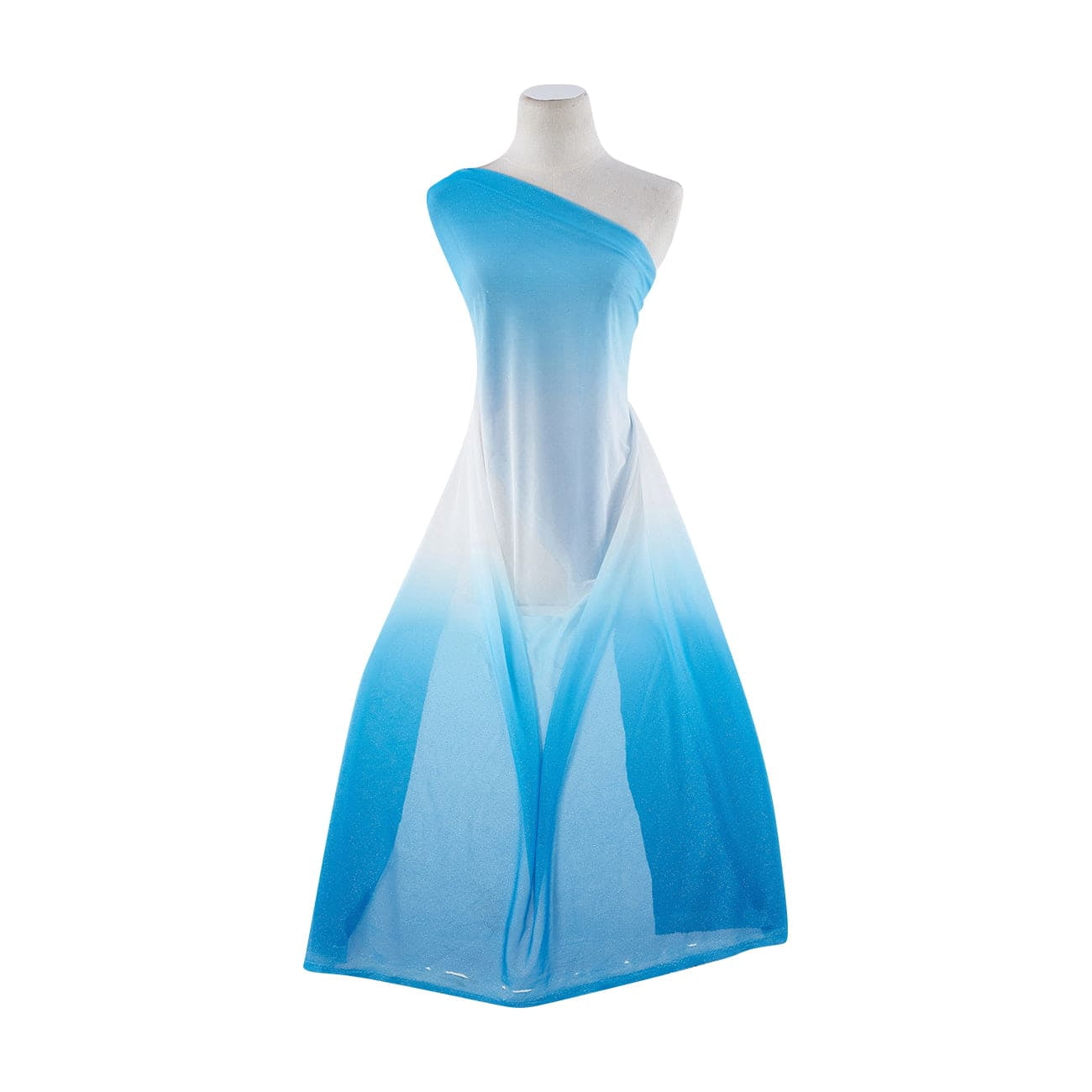 Zelouf Double Ombre On Mjc With Ombre Hologram Glitter  , Sewing, DIY, Crafts Fabric by the Yard, Blueberry Ice, 7 Yard