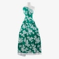 thumbnail image 1 of Zelouf Elizabeth Floral Puff Print Ity  , Sewing, DIY, Crafts Fabric by the Yard, Dazzling Green, 5 Yard, 1 of 2
