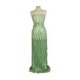 thumbnail image 1 of Zelouf Elliana Fringe Sequin  , Sewing, DIY, Crafts Fabric by the Yard, Celadon, 7 Yard, 1 of 3