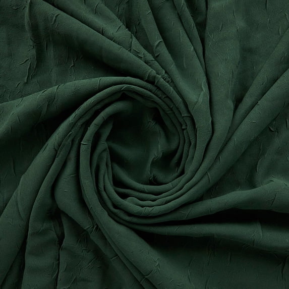 Zelouf Elodie Crushed Georgette , Sewing, DIY, Crafts Fabric by the Yard, Forest, 1 Yard