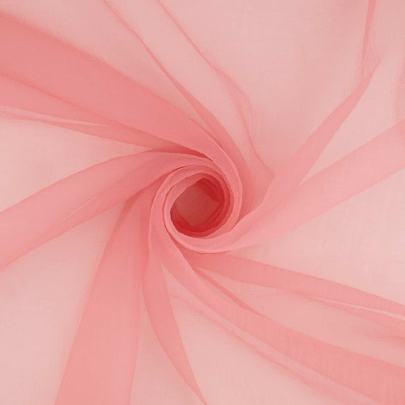 Zelouf Emma Textured Organza , Sewing, DIY, Crafts Fabric by the Yard, Blush, 5 Yard