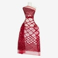 thumbnail image 1 of Zelouf Essential Diamond Sequin Embroidery Double Mesh  , Sewing, DIY, Crafts Fabric by the Yard, Ruby Delight, 3 Yard, 1 of 1