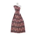 thumbnail image 1 of Zelouf Ethnic Texture On Ity  , Sewing, DIY, Crafts Fabric by the Yard, 935Black/wine, 20 Yard, 1 of 2
