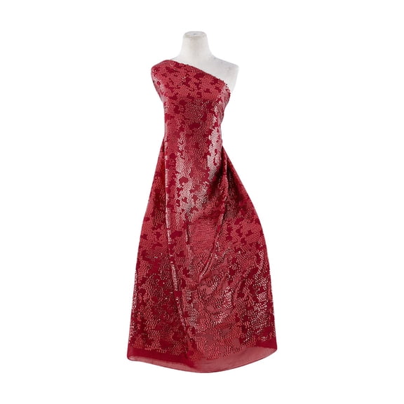 Zelouf Evans Sequin , Sewing, DIY, Crafts Fabric by the Yard, Ruby Obsession, 3 Yard