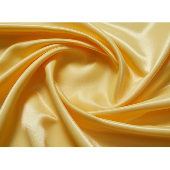 Zelouf Faille Back Satin , Sewing, DIY, Crafts Fabric by the Yard, Lemon Puree, 3 Yard