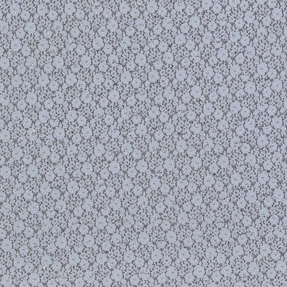 Zelouf Fancy Lace Trans Glitter Scallop , Sewing, DIY, Crafts Fabric by the Yard, Steel Mist, 20 Yard
