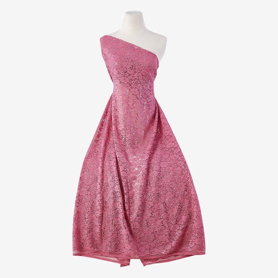Zelouf Fancy Lace Trans Glitter , Sewing, DIY, Crafts Fabric by the Yard, Graceful Rose, 20 Yard
