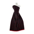 thumbnail image 1 of Zelouf Flight Bonded Lace W/sequins  , Sewing, DIY, Crafts Fabric by the Yard, Red/black, 7 Yard, 1 of 2
