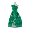thumbnail image 1 of Zelouf Floral Soutache Sequin Tulle , Sewing, DIY, Crafts Fabric by the Yard, Emerald Petal, 1 Yard, 1 of 2