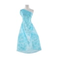 thumbnail image 1 of Zelouf Flower Burn Out Organza  , Sewing, DIY, Crafts Fabric by the Yard, Aqua Blush, 10 Yard, 1 of 2