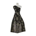 thumbnail image 1 of Zelouf Flower Foil On Mjc  , Sewing, DIY, Crafts Fabric by the Yard, Black/gold, 1 Yard, 1 of 2
