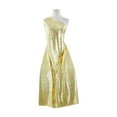 thumbnail image 1 of Zelouf Flower Lace Foil On Mjc  , Sewing, DIY, Crafts Fabric by the Yard, Breezy Lime/gold, 7 Yard, 1 of 2